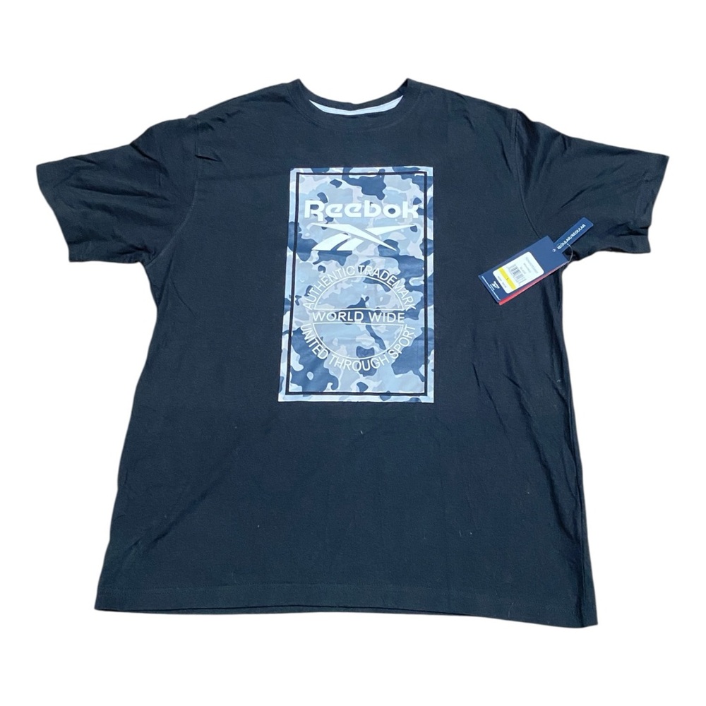 Reebok Men's Navy Graphic Tee